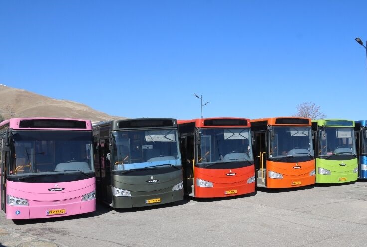 اتوبوس های دارای استاندارد محیط زیست در راه تهران