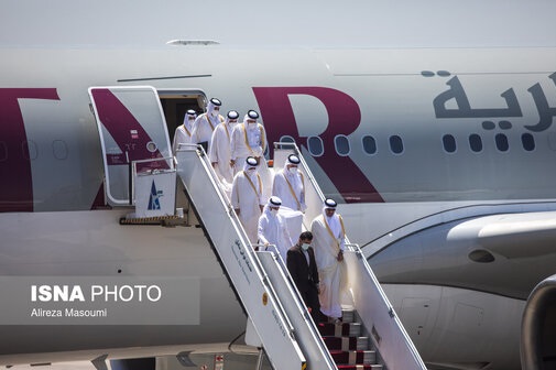 عکسهای استقبال از پادشاه قطر در فرودگاه مهرآباد