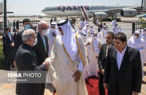 استقبال از امیر قطر در فرودگاه ایران 4