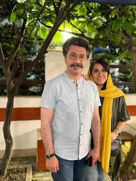عکس جدید امیرحسین مدرس و همسرش در محفل خانوادگی