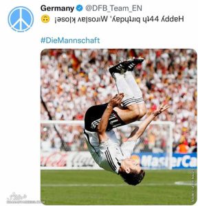 پشتک های زیبا از بازیکن فوتبال آلمان