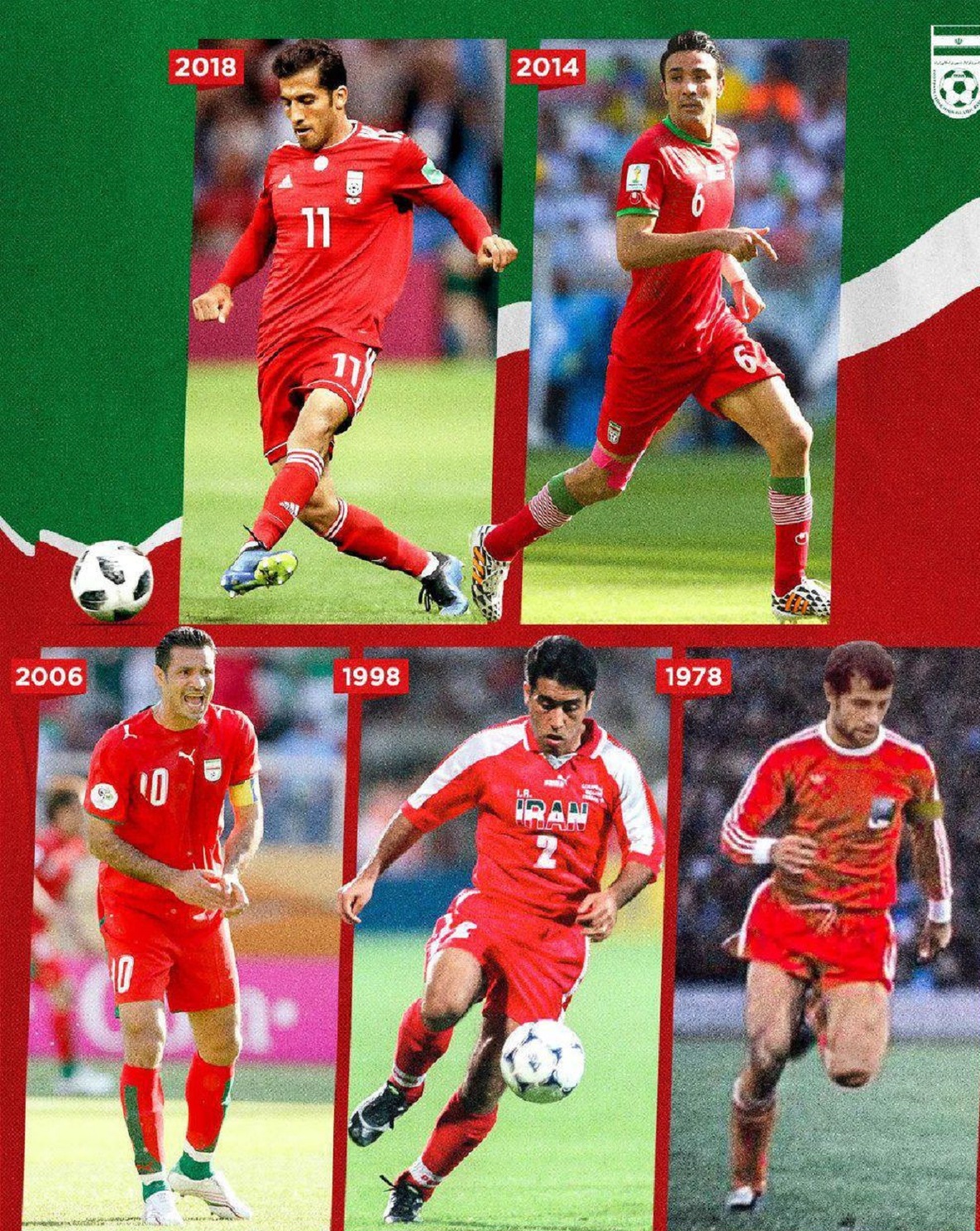 رنگ و طرح لباس دوم تیم ملی فوتبال در مسابقات رسمی