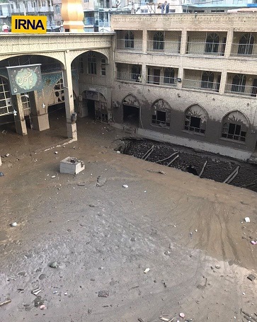 عکسهای قدیمی سیلاب و بارش سنگین باران در تهران قدیم
