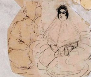 عکس نقاشی های ناصرالدین شاه قاجار از عشق و معشوق خود