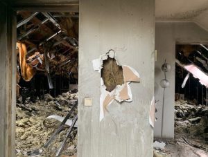 تخریب و ویرانی صاعقه در منازل مسکونی