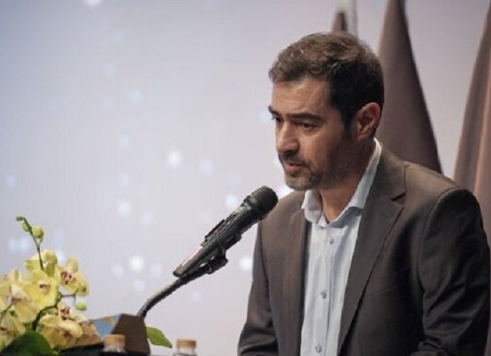 ساناز ارجمند و شهاب حسینی در اکران فیلم شین
