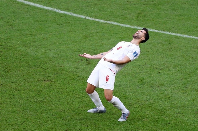 عکس افسوس از ته دل عزت اللهی در جام جهانی