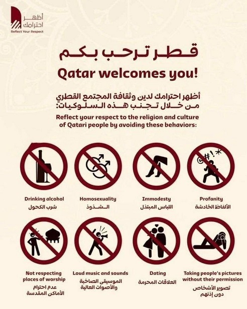 اطلاع رسانی گسترده قطر برای رعایت قوانین و موارد ممنوع