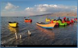 عکس هوایی آخرین شرایط دریاچه ارومیه و مقایسه با سال پیش