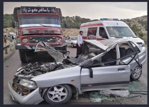 تصادف در ایران,آمار تصادف,بالاترین تصادفات پراید کامیون